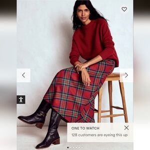 Boden Hayley Wool Midi Skirt- 8